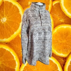 Southern Grit Women's Fleece Snap Aztec Pullover Southwestern Sweatshirt Size XL